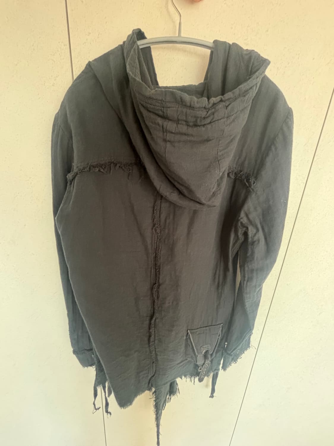 세멘틱디자인 후드 포켓 롱가디건 상품이미지3