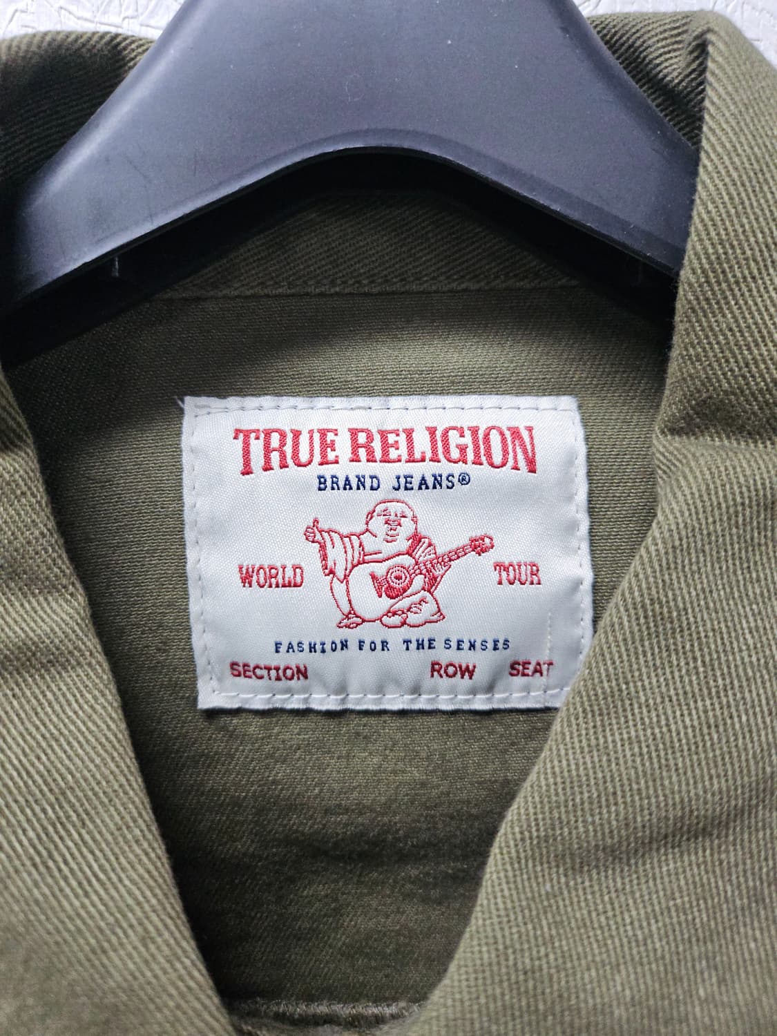 트루릴리젼 카키색 데님 자켓  105  남여가능 상품이미지2