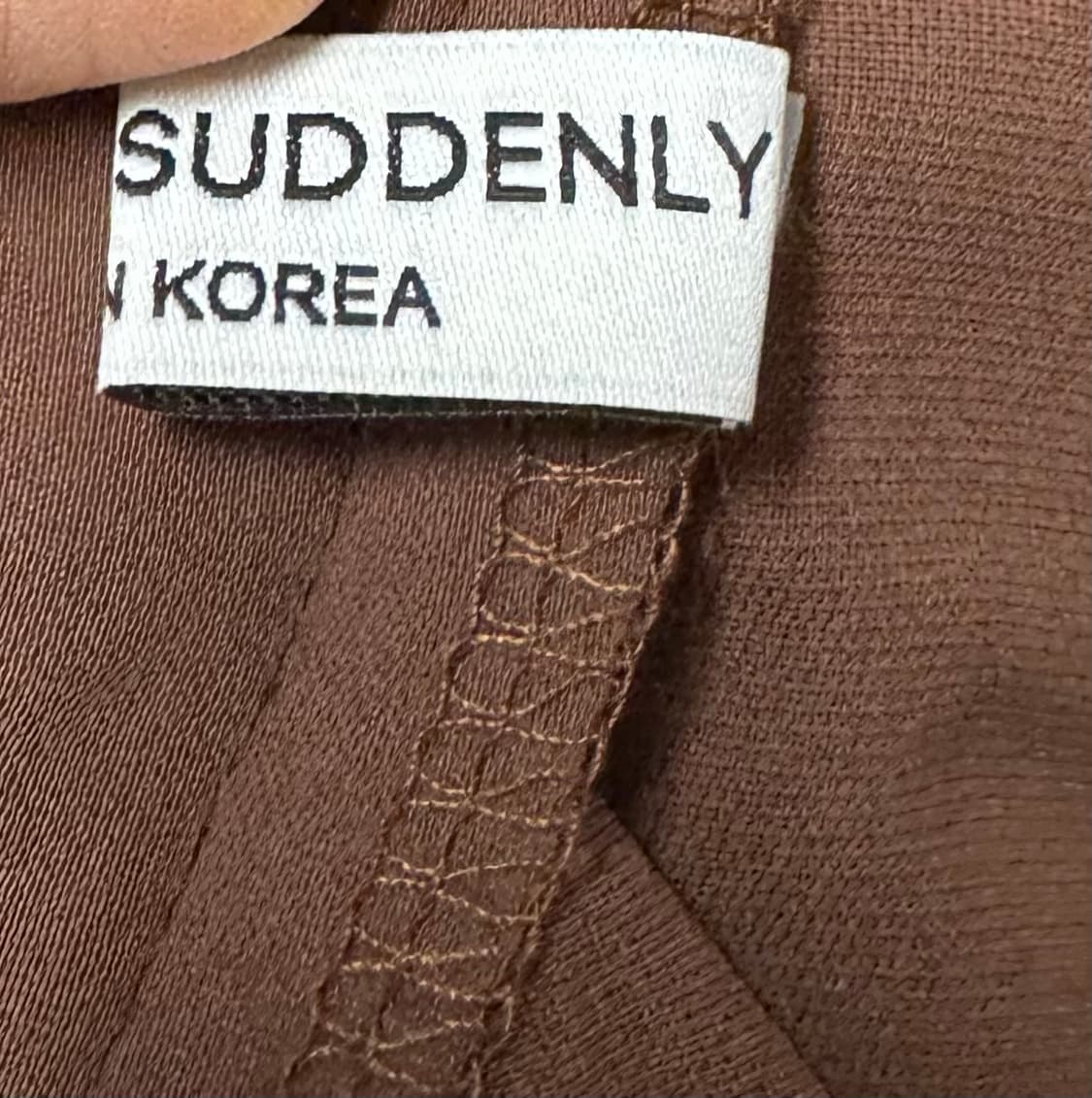 [새상품] 원데이서든리 브라운 플리츠 롱 스커트 상품이미지10