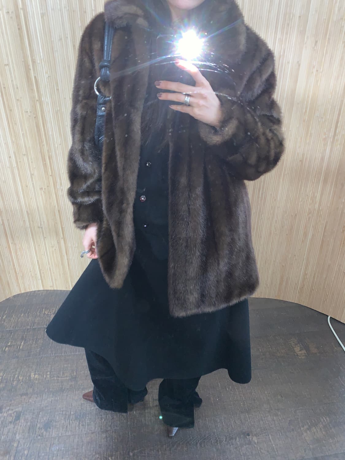 빈티지 브라운 퍼 코트(Fuax Fur) 상품이미지2