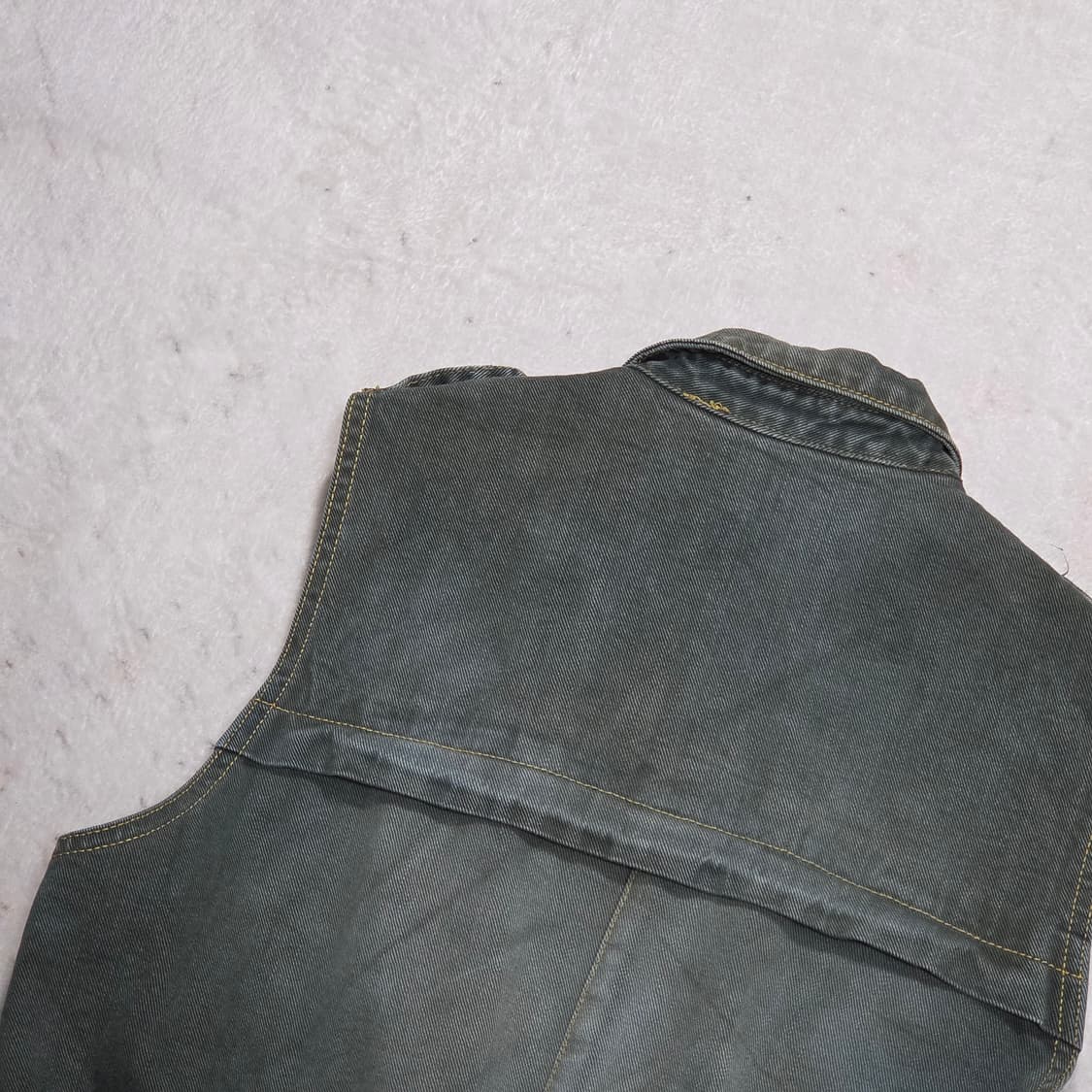 빈티지 투포켓 데님 베스트 상품이미지5