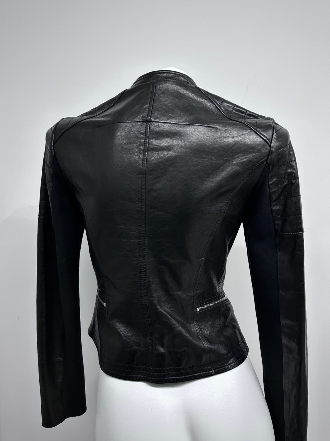 멀티 지퍼 레더 자켓 상품이미지4