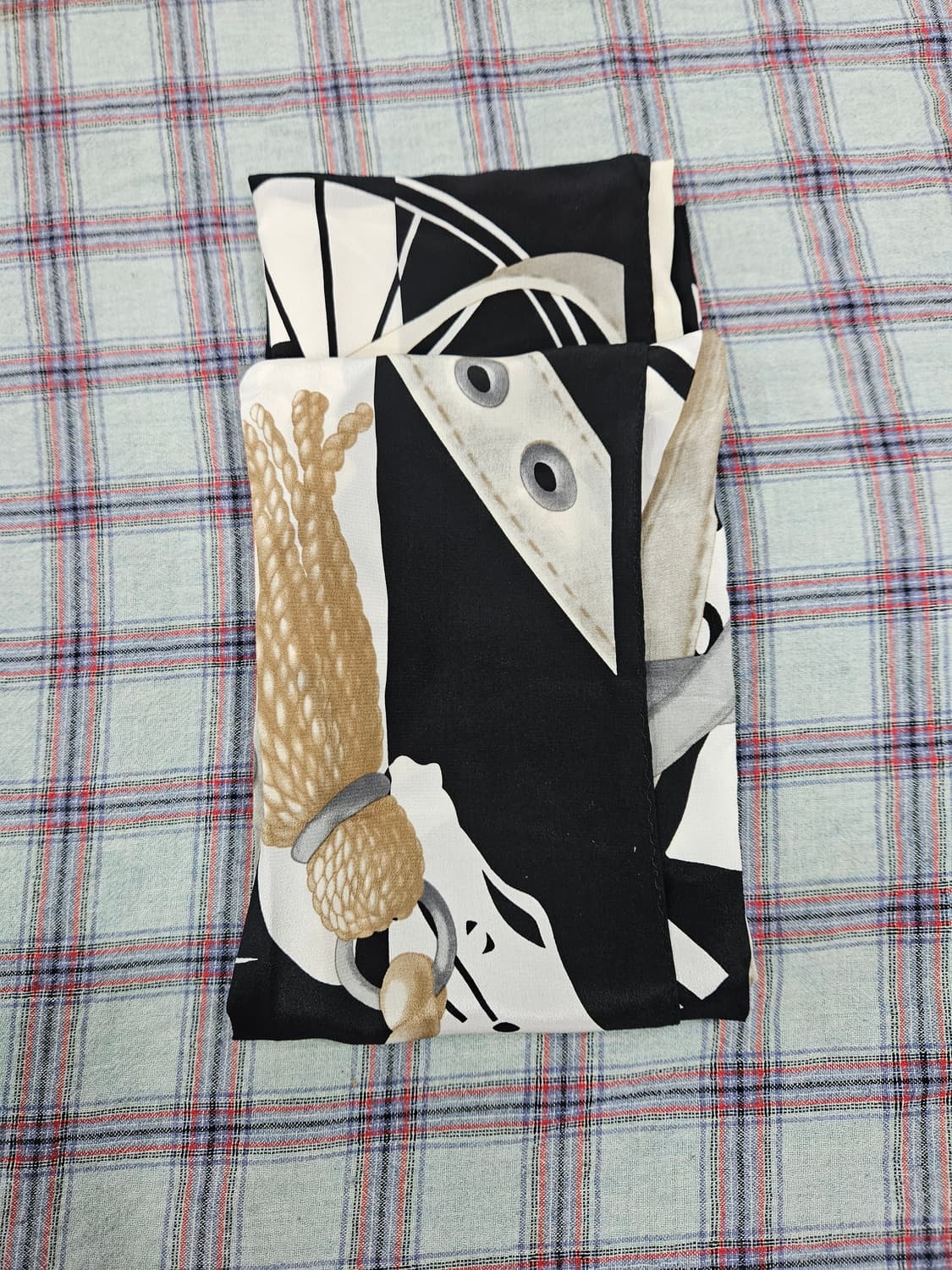 패턴 실크 스카프 상품이미지2