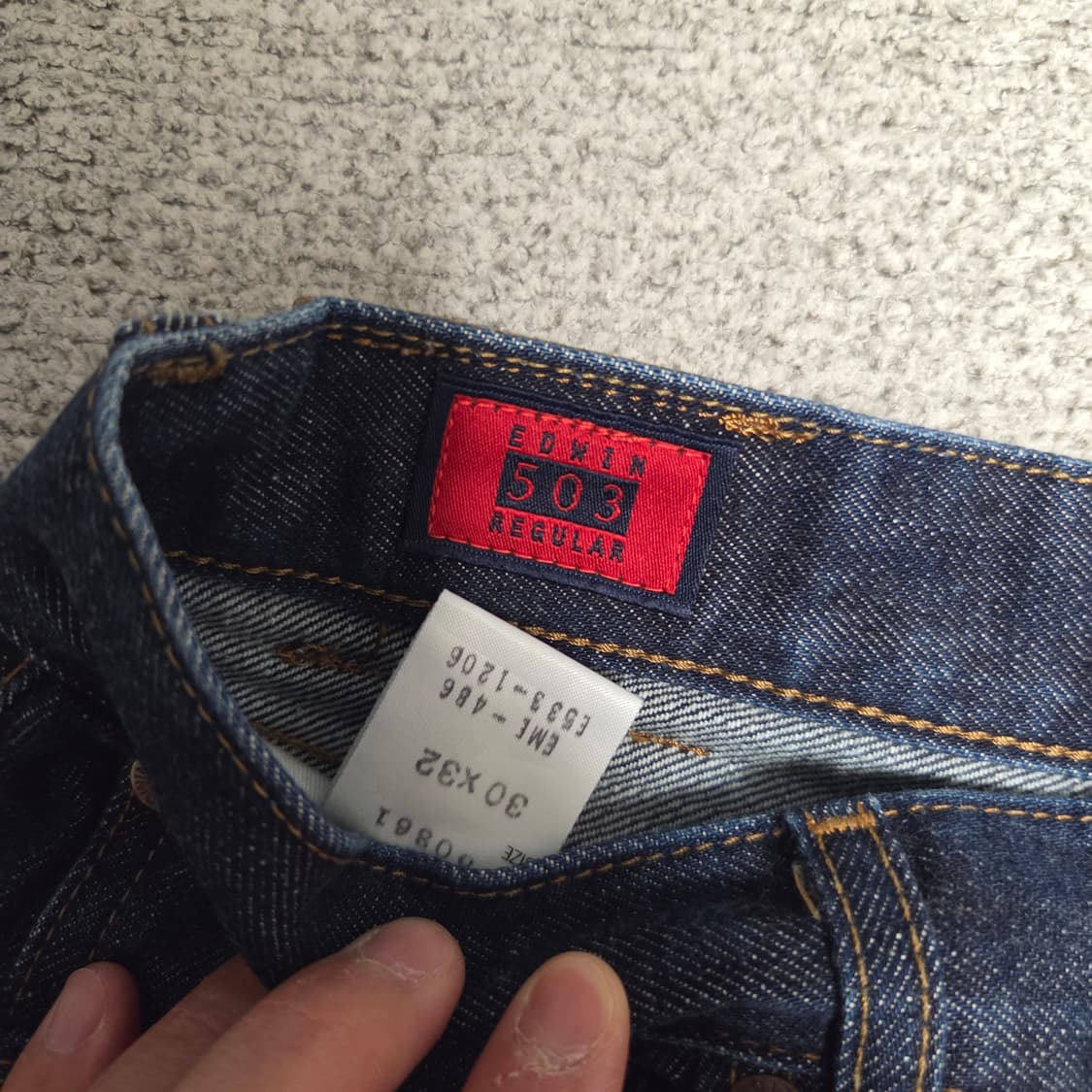일본제 Edwin 데님 하프 팬츠 25-26 상품이미지3