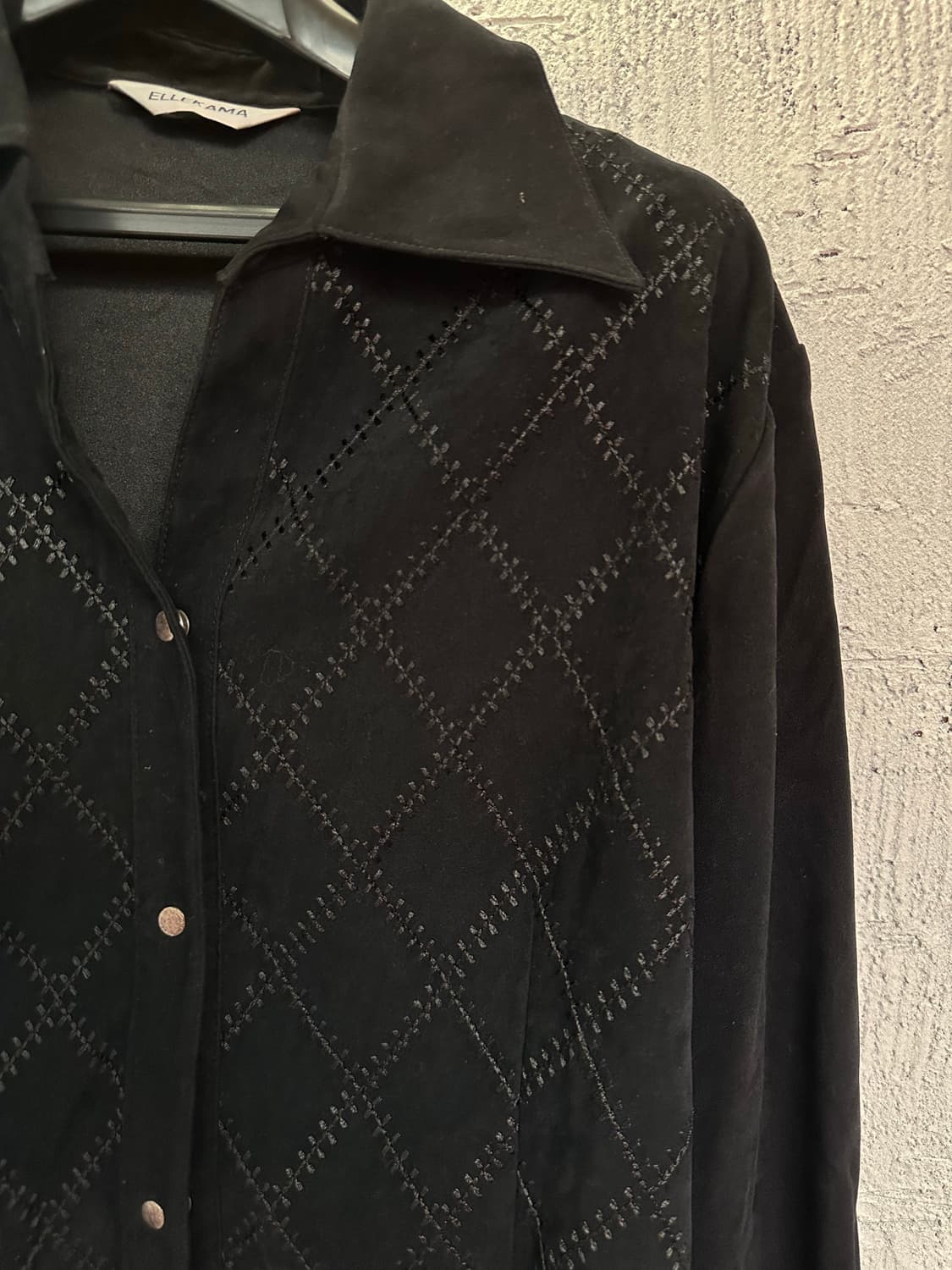 gothic style argyle pattern shirt   상품이미지7
