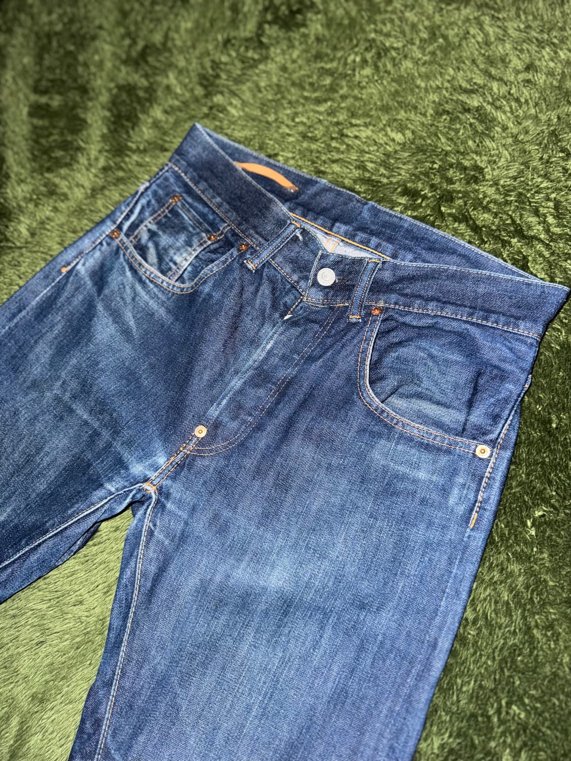 마스터피스 MADE IN JAPAN 버튼 플라이 셀비지 데님 팬츠 상품이미지2