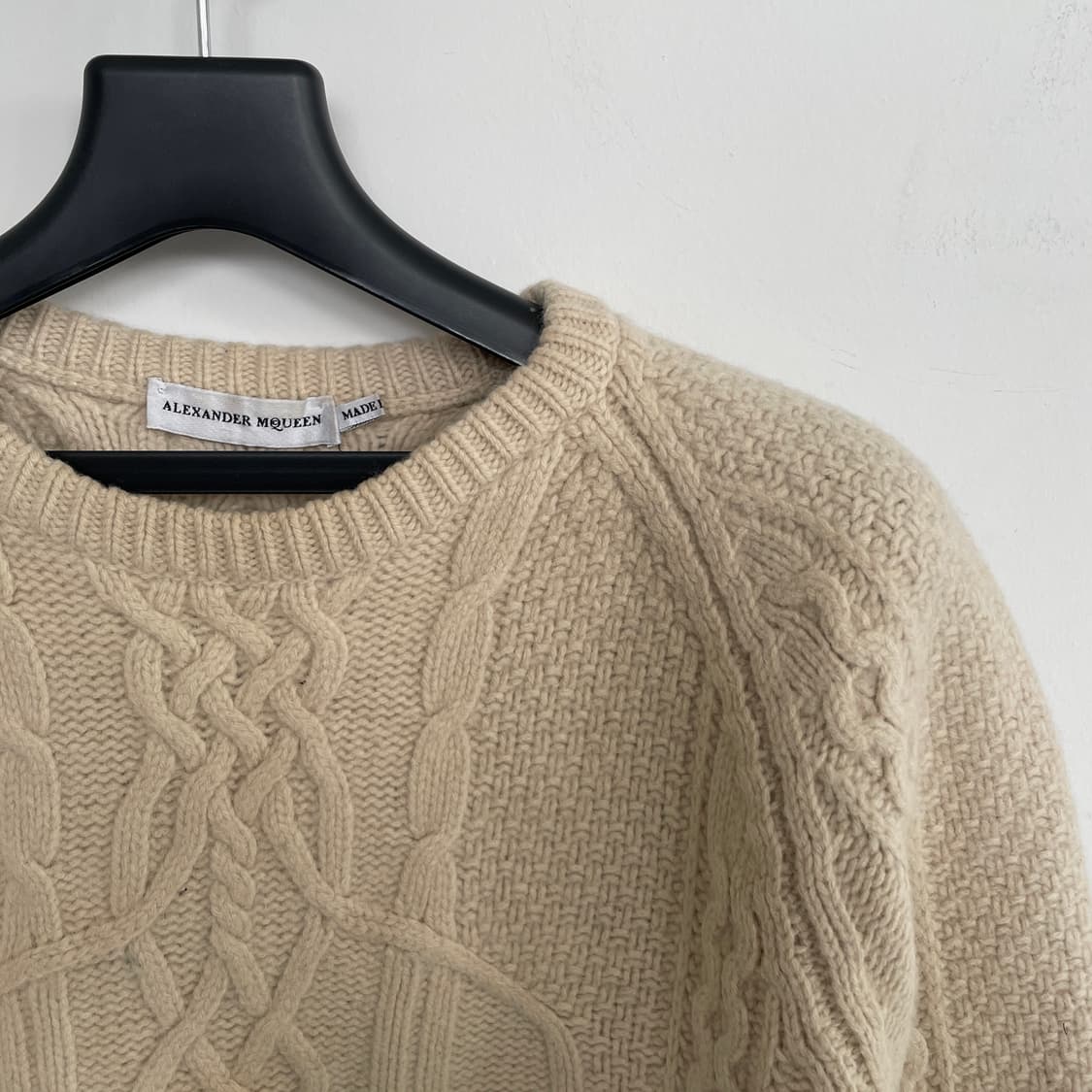 알렉산더맥퀸 스컬 자수 케이블 니트 상품이미지3
