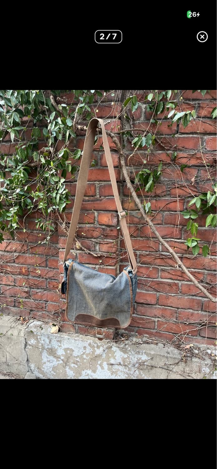 빈티지 데님 메신저 크로스백 아메카지 히피 모리걸 상품이미지2
