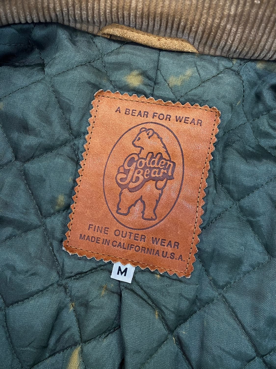 80‘s 골든베어 스웨이드 헌팅 자켓 상품이미지7