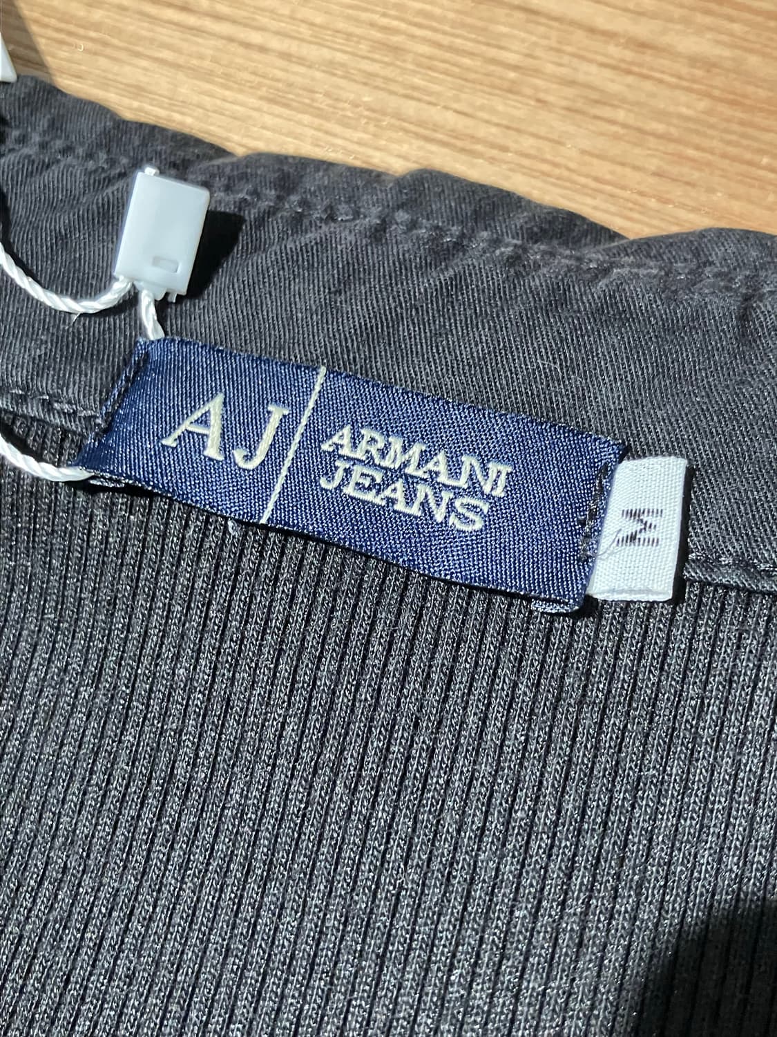 Armani Jeans 빅 로고 패치 골지 투웨이 집업 자켓 M 상품이미지8