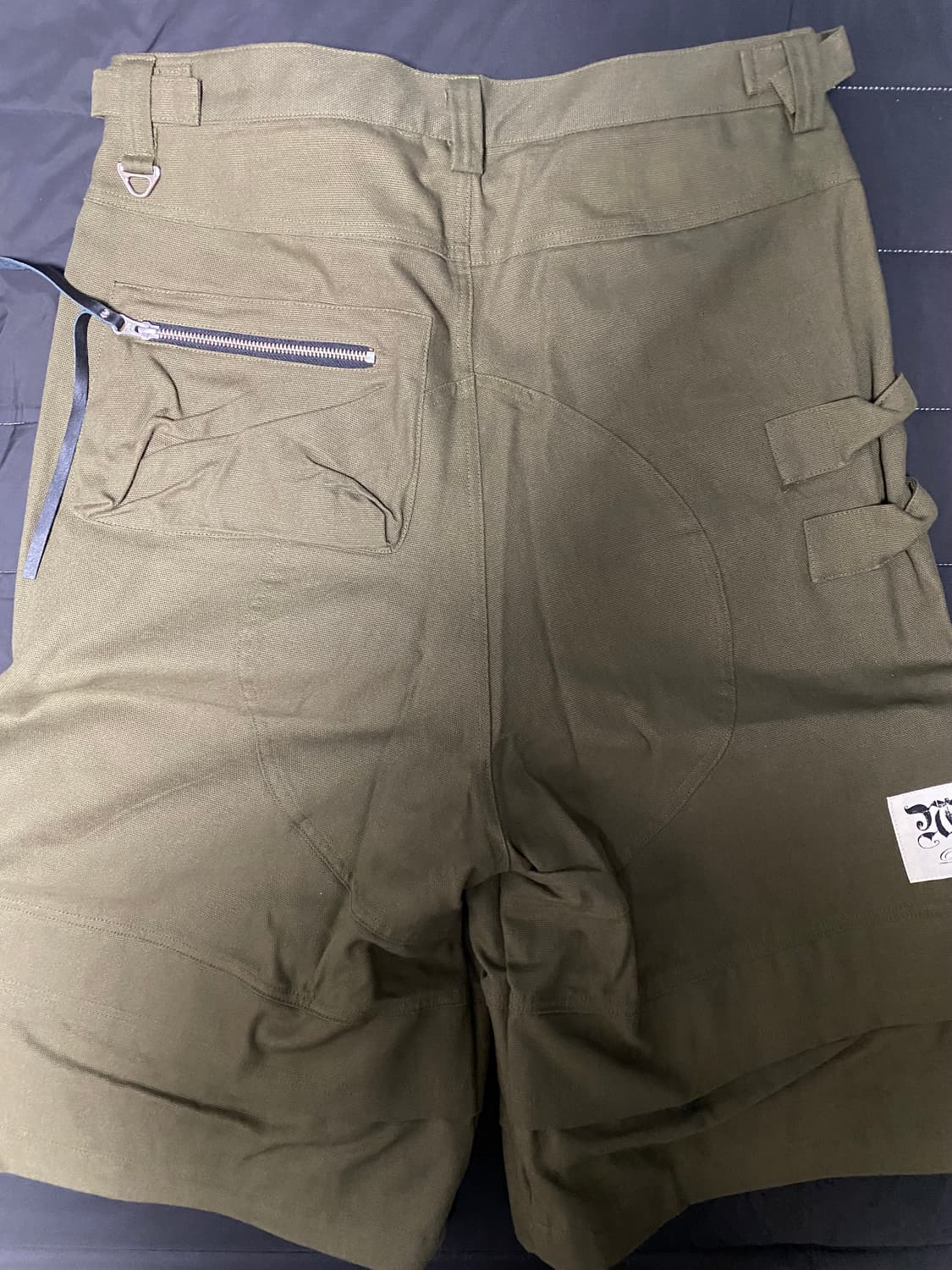 wapworks w096 엔지니어 버뮤다 팬츠 카키 상품이미지3