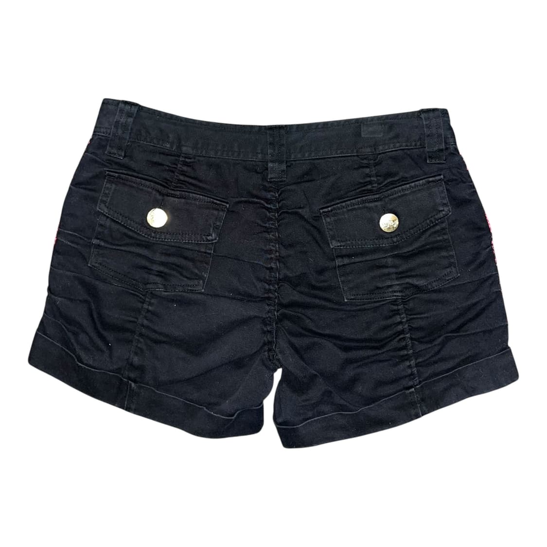 W.A.Z.P 셔링 스터드 사이드 핑크레이스 반바지 갸루y2k펑크 상품이미지3