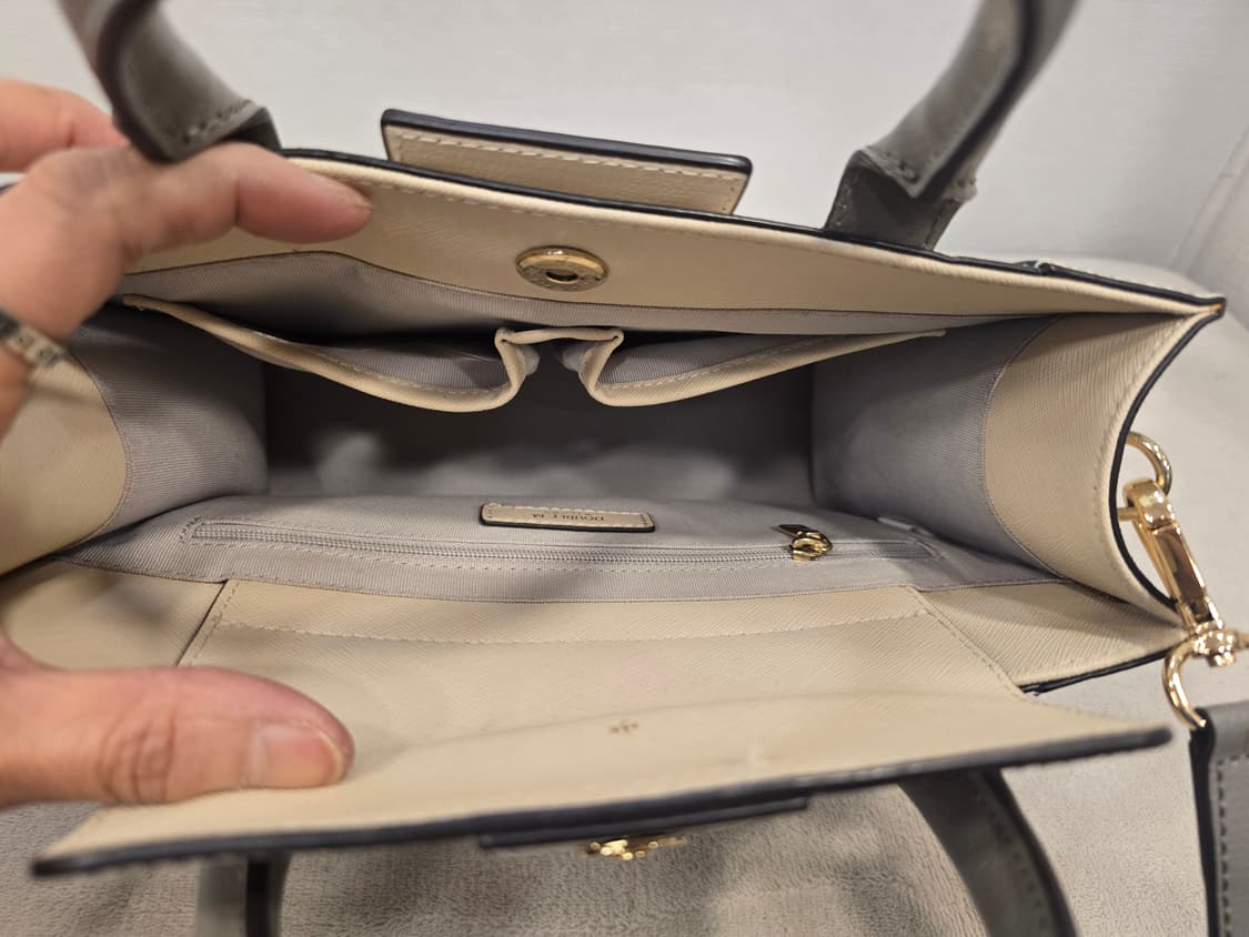 더블엠 토트백 숄더백 크로스백 베이지/화이트/그레이 상품이미지8