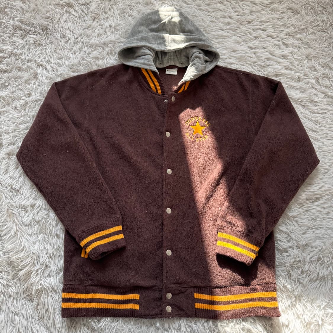 CONVERSE 일본빈티지 후드 집업 자켓 컨버스 후리스 xl 105 상품이미지2