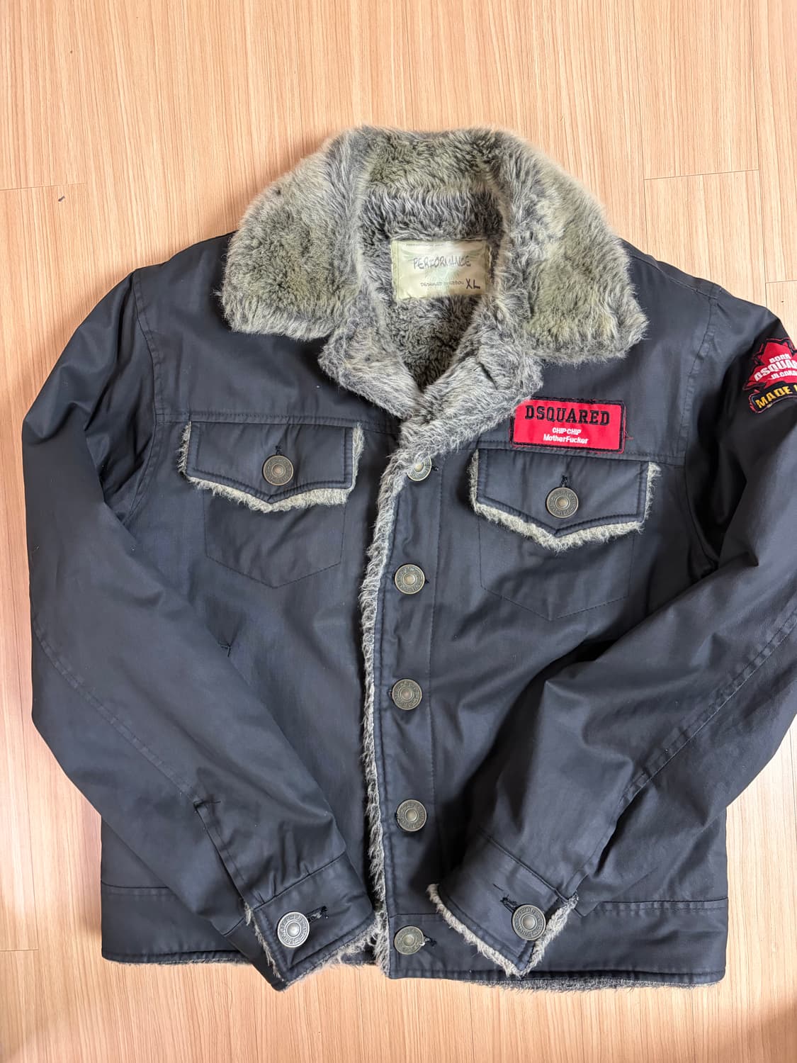 디스퀘어드 시어링 무스탕 자켓 상품이미지5