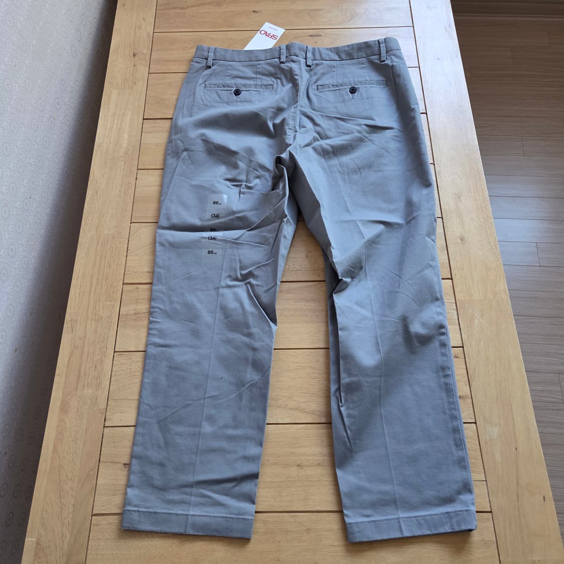 34 스파오 면바지 새상품 테이퍼드핏 팬츠172 상품이미지2