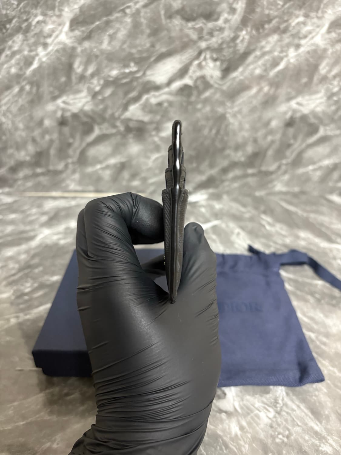 디올 CD 다이아몬드 캔버스 카드지갑 상품이미지4