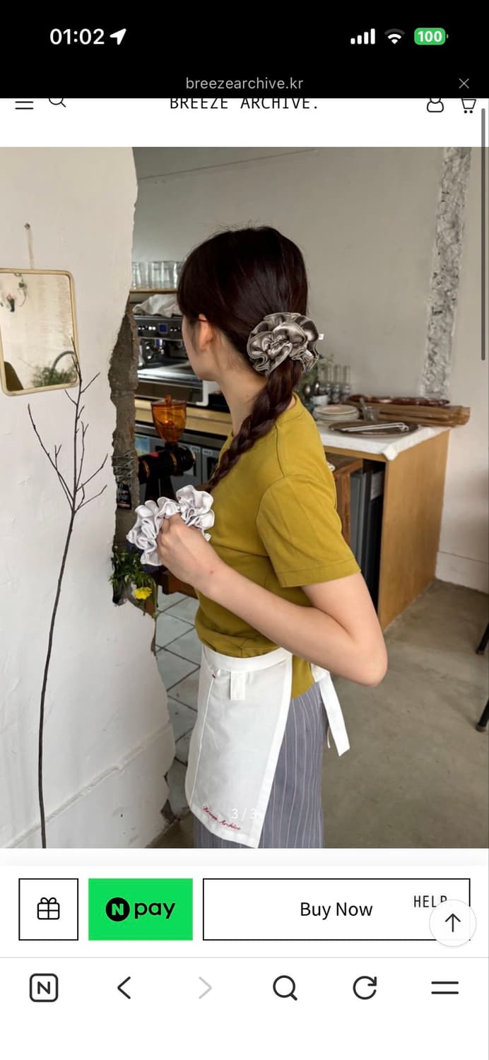 Modnica Scrunchie 실버 상품이미지2
