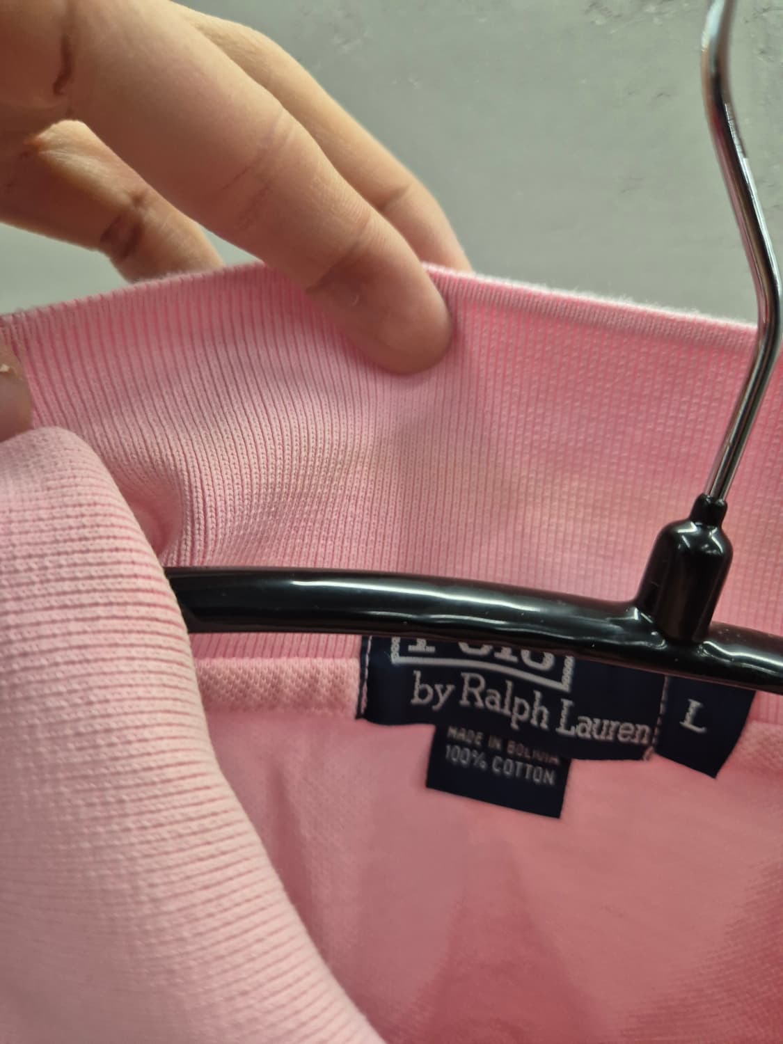 폴로 랄프로렌 핑크카라티 L 상품이미지5