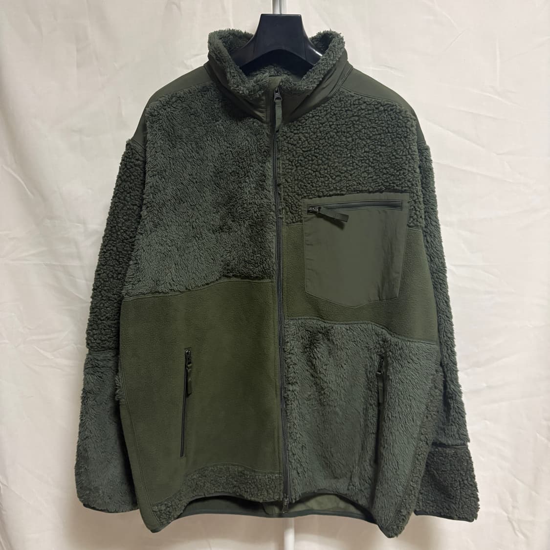 유니클로x엔지니어드 가먼츠 콜라보 플리스 집업 / 카키, XL 상품이미지1