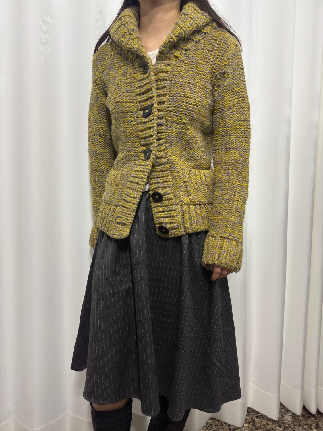 knit button wool cardigan 상품이미지4