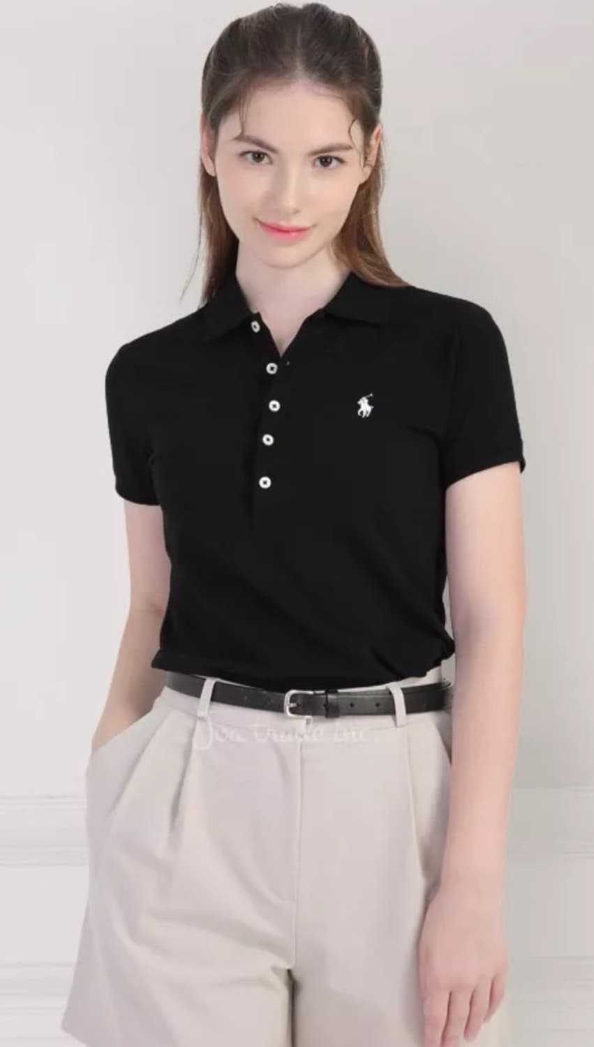[새상품/정품] 폴로 여성 슬림핏 5버튼 카라 반팔티 상품이미지6