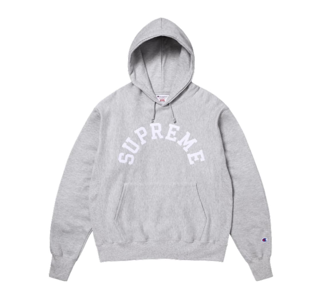 (xxl) 슈프림 챔피온 후드 스웻 그레이 상품이미지1