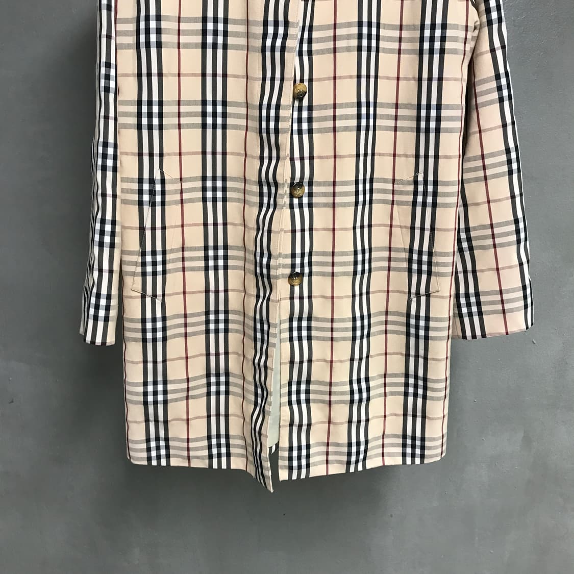 버버리 노바 체크 싱글 코트 8(W) 상품이미지3