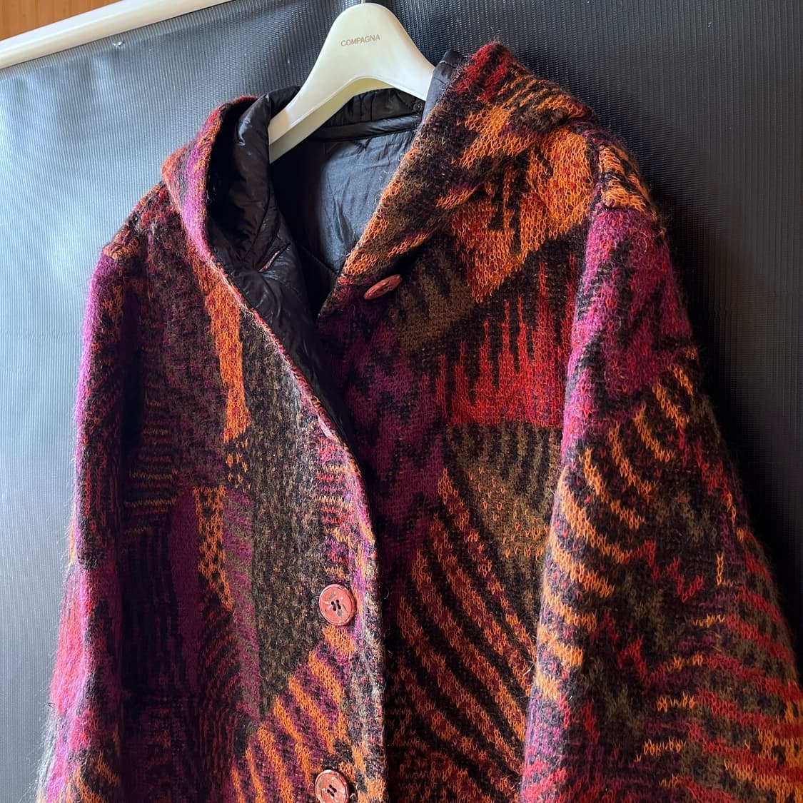  00s MISSONI 모헤어 시그니처 리버시블 코트  상품이미지3