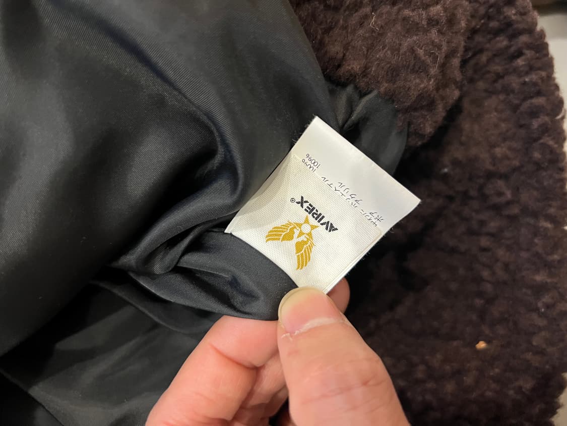 아비렉스 폴리 b-3 플라이트 자켓 무스탕 L 상품이미지7