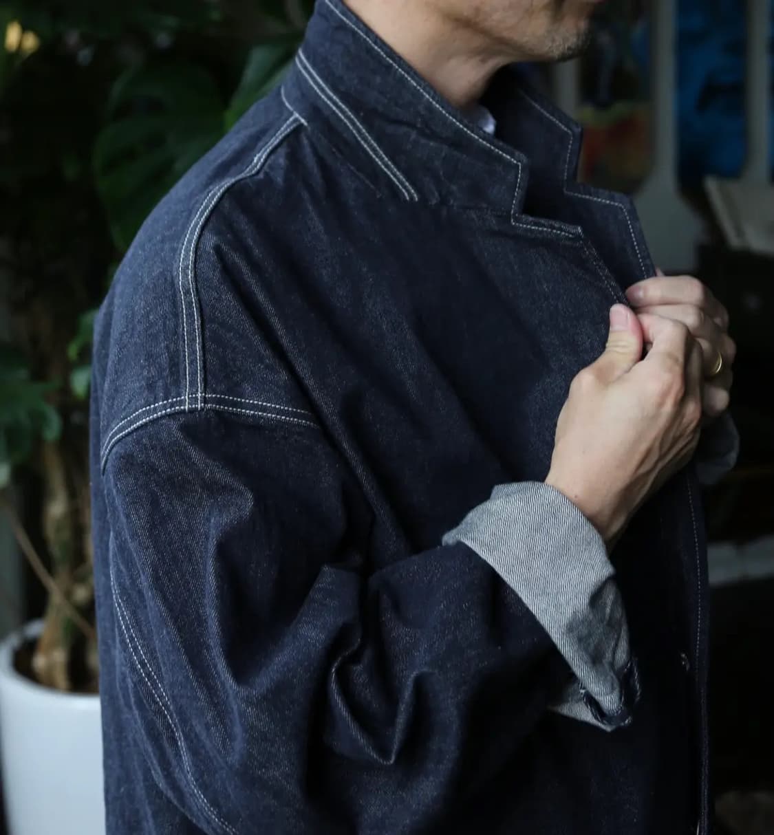 시오타 x 그라프페이퍼 데님 자켓 상품이미지5