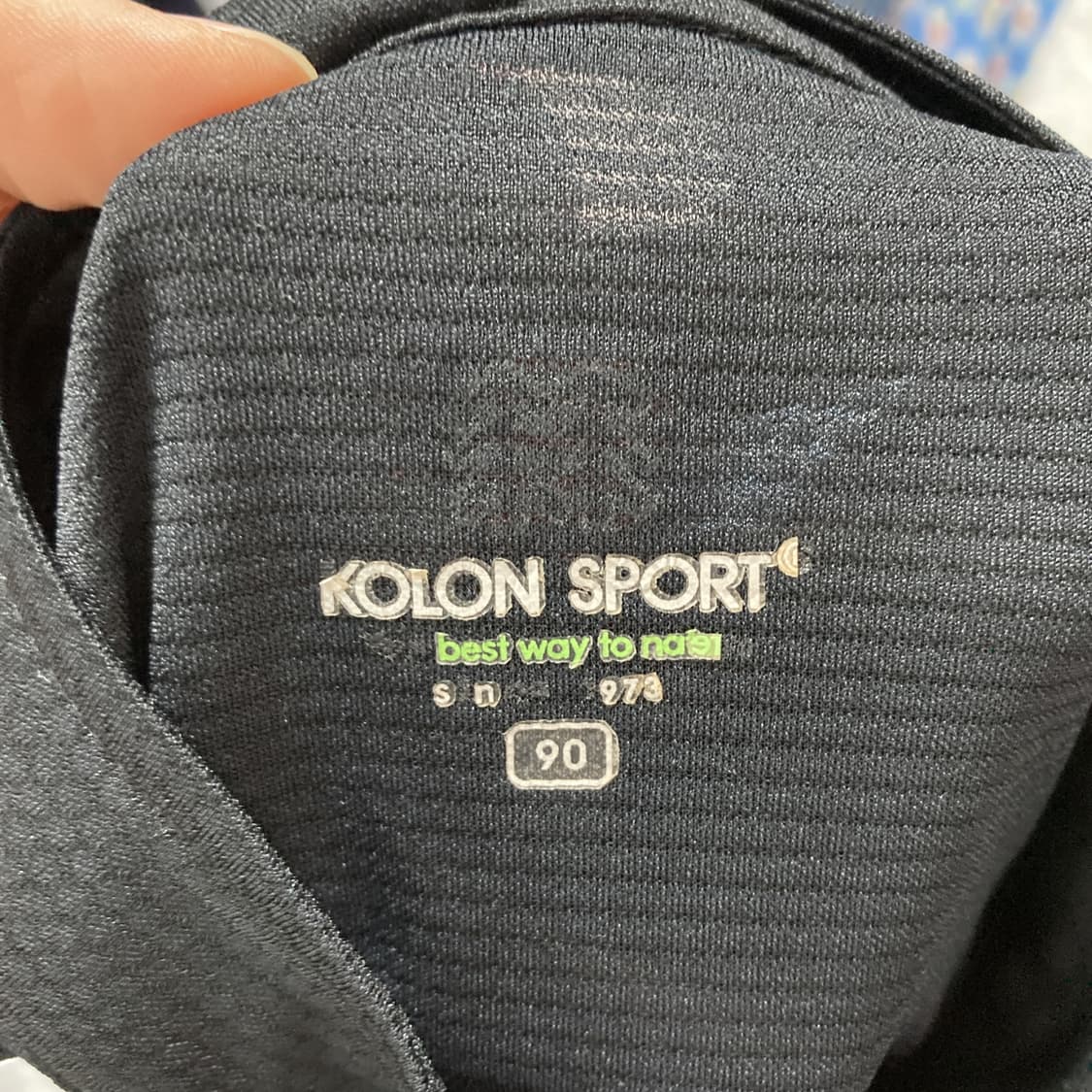 코오롱스포츠 여성반집업반팔티셔츠 블랙 90 상품이미지4