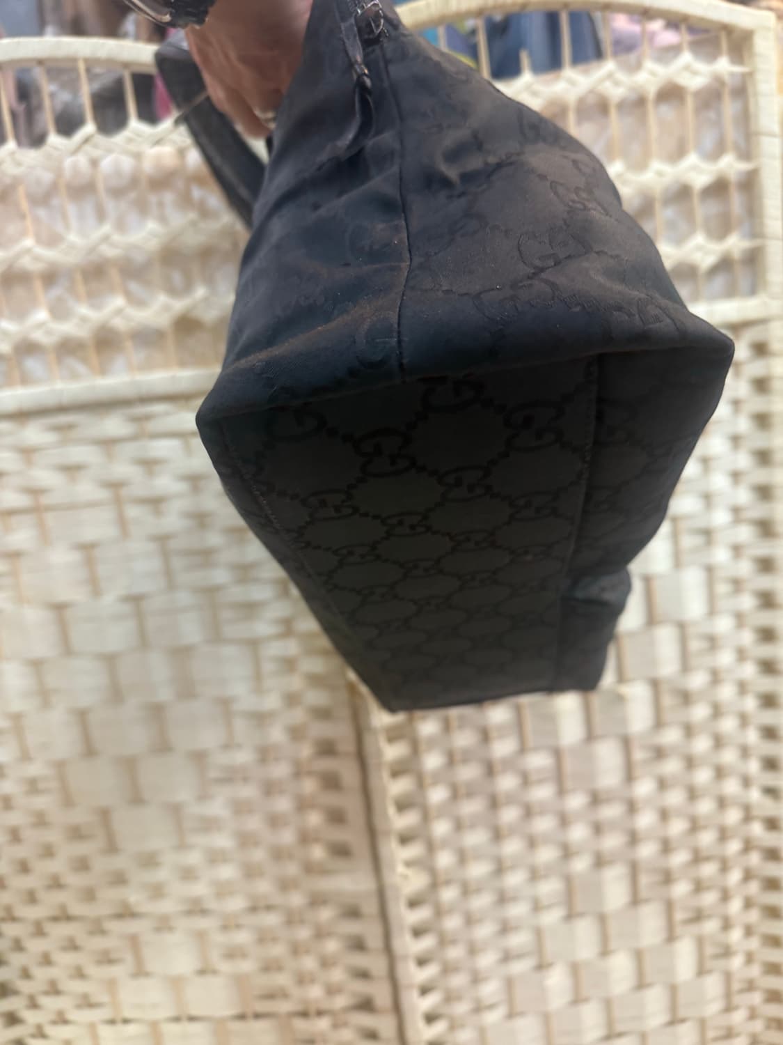 정품 구찌 빈티지 GG 나일론 숄더백 팝니다 상품이미지6