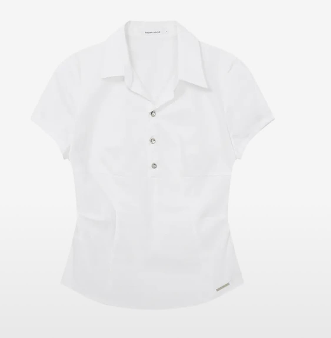 [2] 미세키 서울 피티드 캡 슬리브리스 화이트 상품이미지2