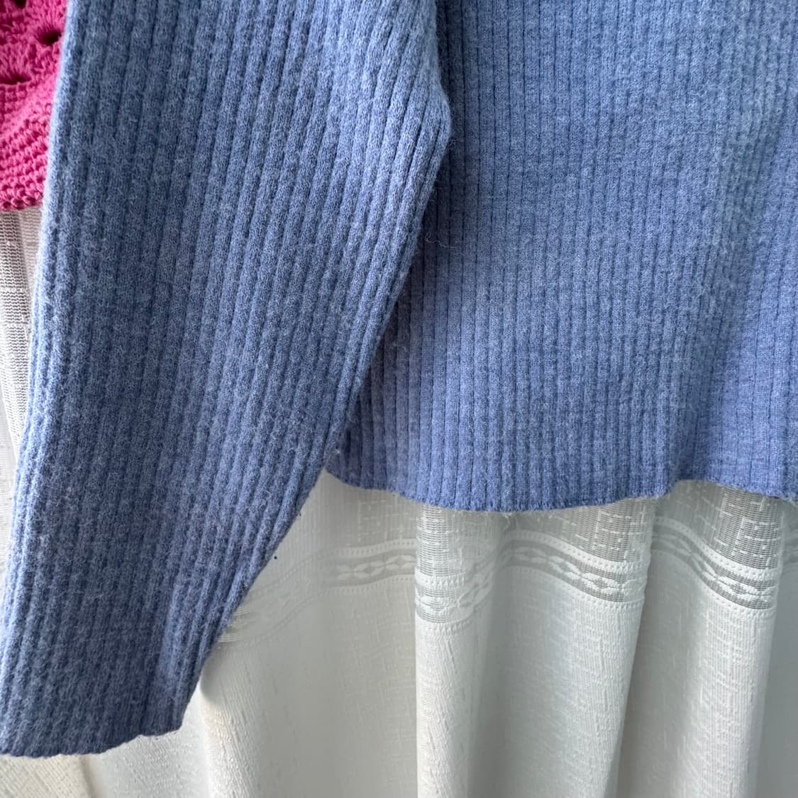 8세컨즈 스카이블루 니트 티셔츠 상품이미지4