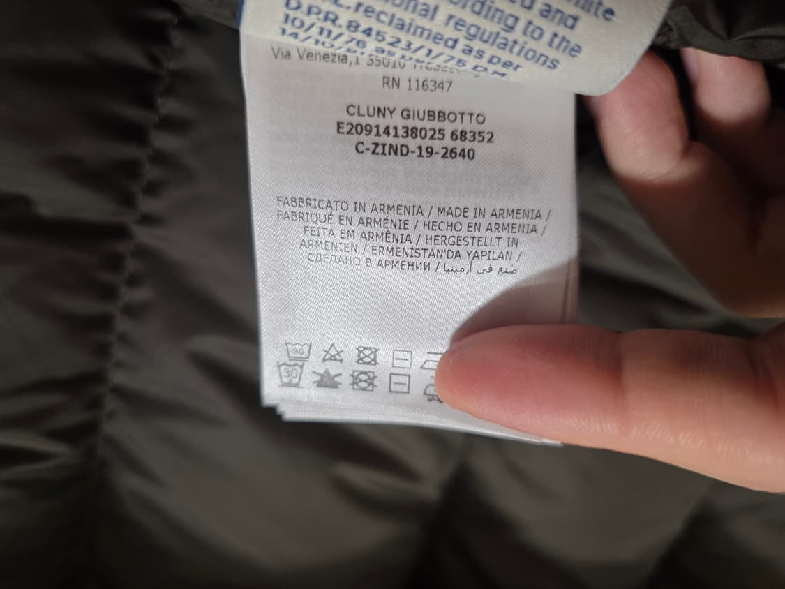 몽클레어 클루니 리얼퍼 카키 3 미사용 상품이미지9