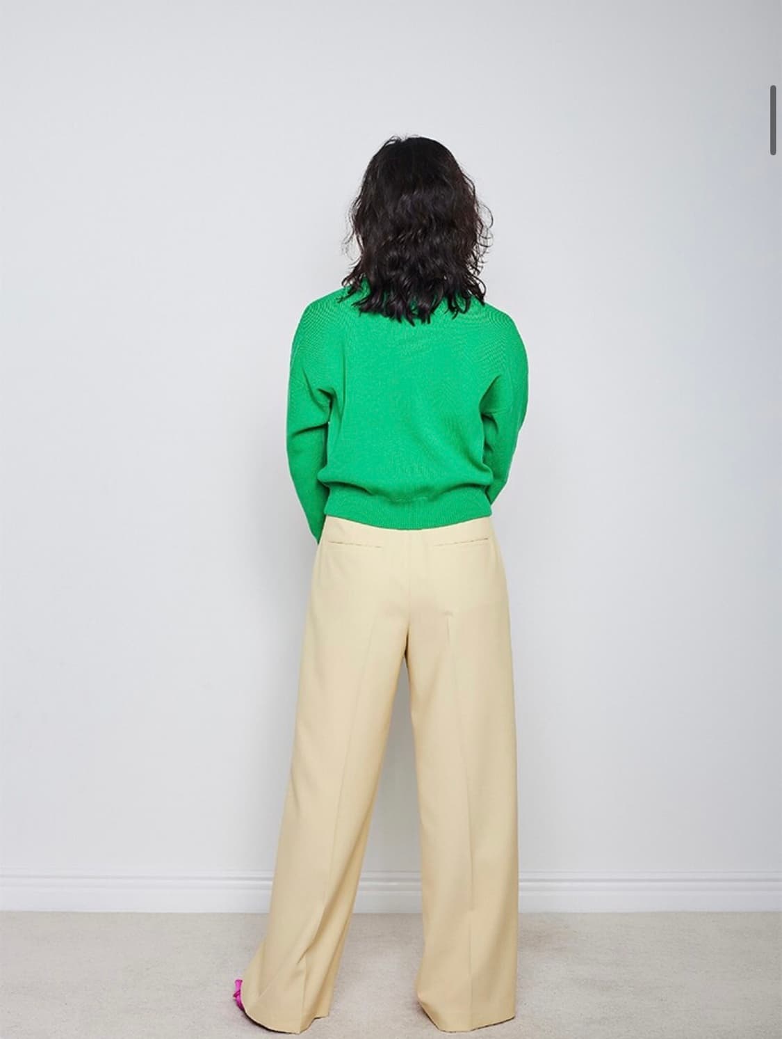 WMM 그린 풀오버 니트 상품이미지1