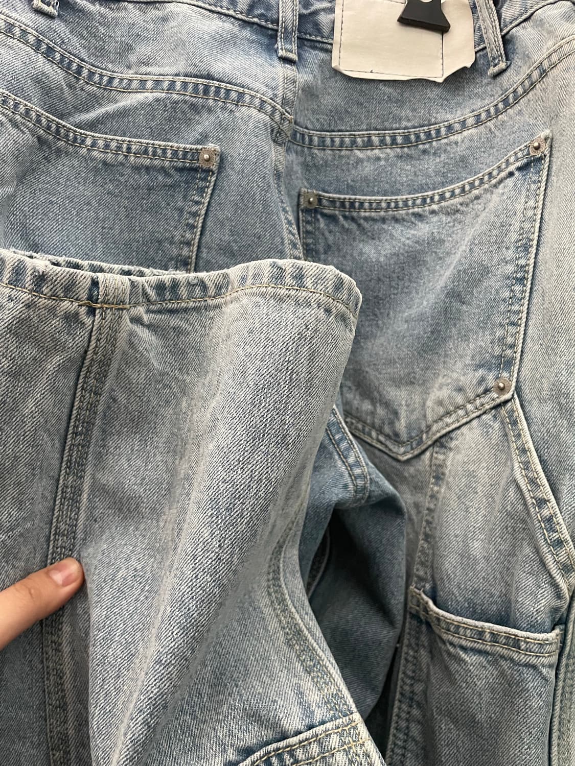 디스이즈네버댓 더블니 카펜터 연청 데님 blue S 상품이미지3