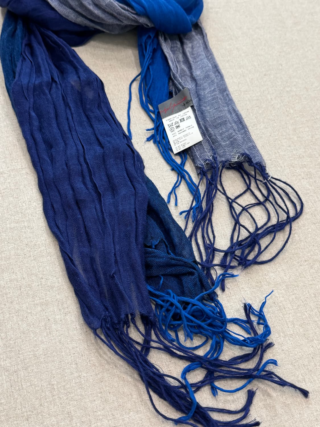 요지야마모토 레이어드 라미 머플러 상품이미지3