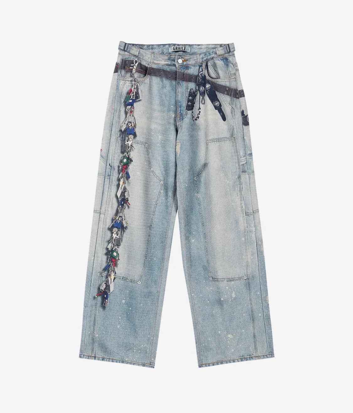 [2] 그레일즈 KEY CHAIN ILLUSION DENIM PANTS 상품이미지2