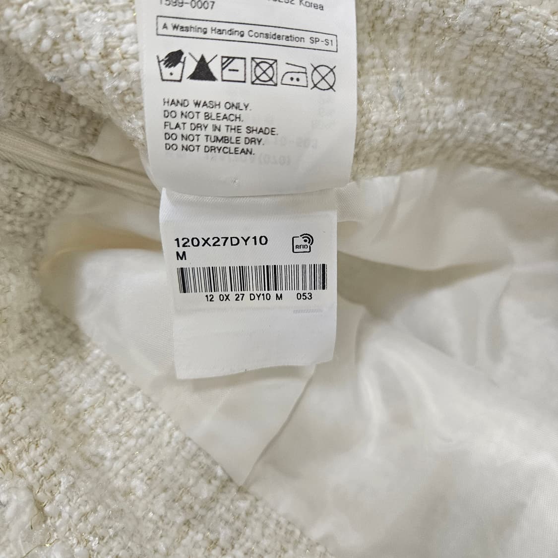 70 빈티지 화이트 크로셰 미니 스커트 0330Y 상품이미지4