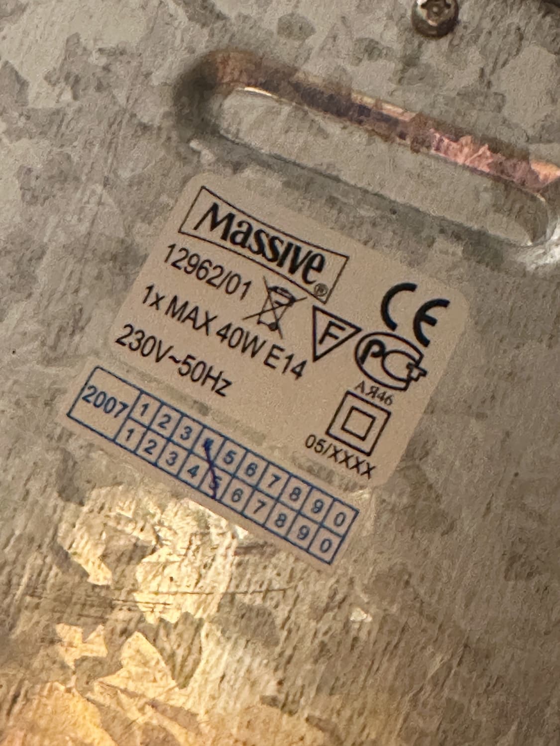 00’s 독일 Massive 빈티지 글라스 조명 테이블 미드센츄리 앤틱 상품이미지10