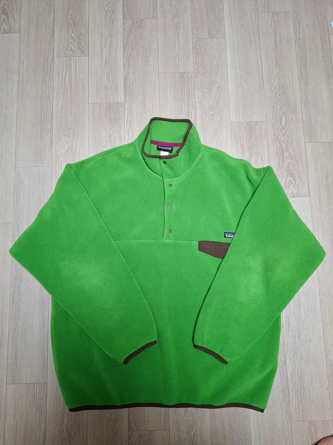 XL 파타고니아 초록색 풀오버 신칠라 플리스 라임그린 상품이미지1