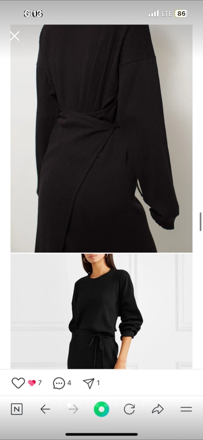 베이스레인지 쇼 카프탄 블랙 라지 상품이미지2