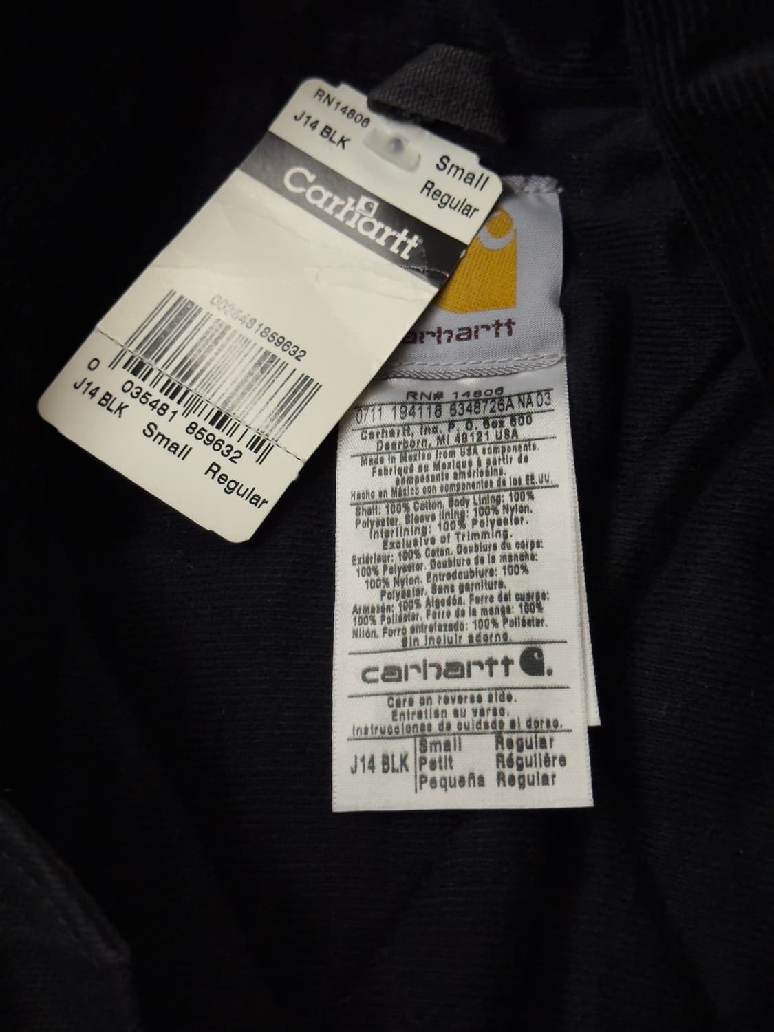 [칼하트] 산타페 J14 BLK 데드스탁 NWT S 황금 사이즈 상품이미지5