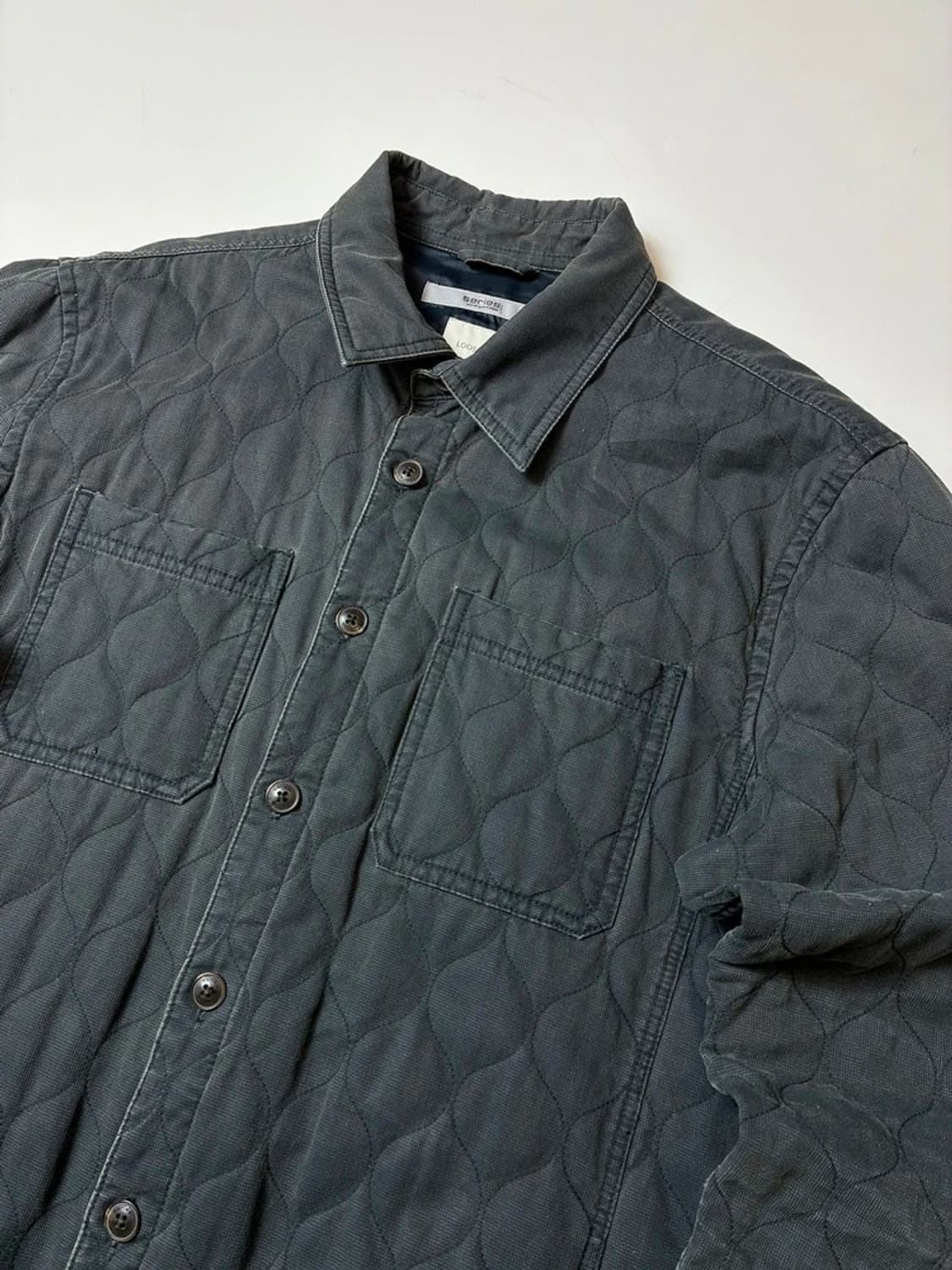 시리즈 20FW 피그코팅 웨이브 퀼팅 아우터 셔츠 PN8924 상품이미지2