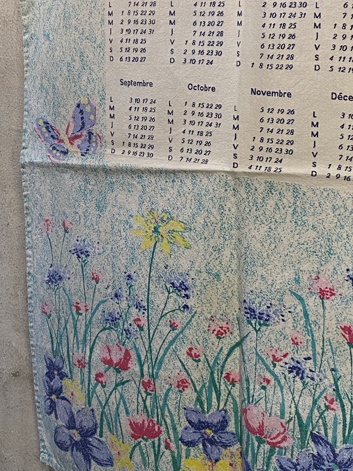 ☕️유럽 티타월 캘린더패브릭 상품이미지5