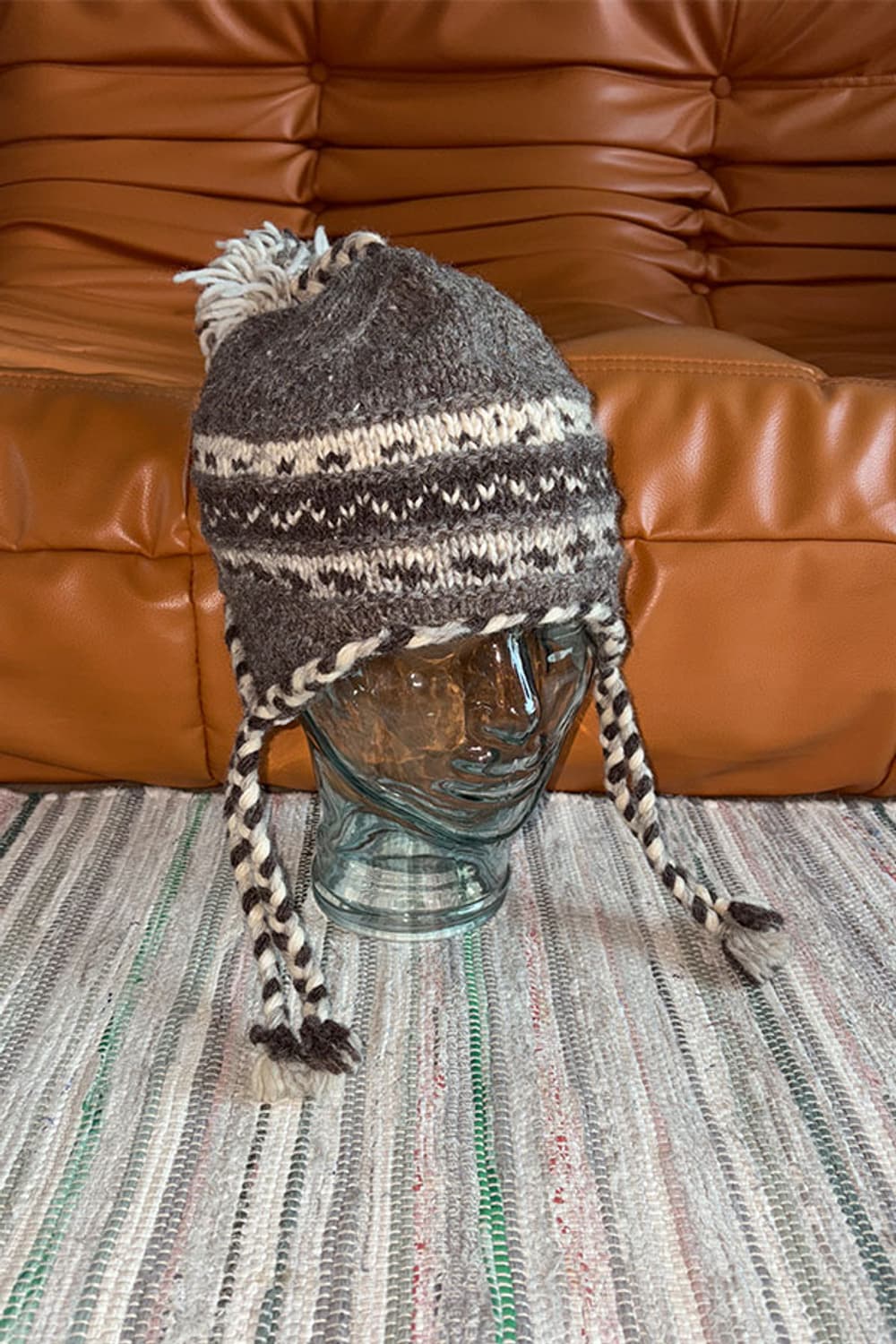 Beige Earflap Beanie 상품이미지2