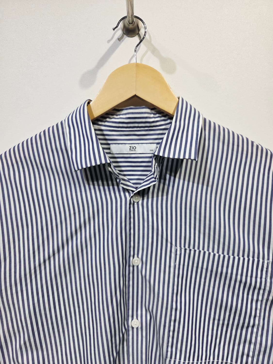 ZIO SONGZIO 지오송지오 백 포인트 셔링 스트라이프 셔츠 상품이미지3