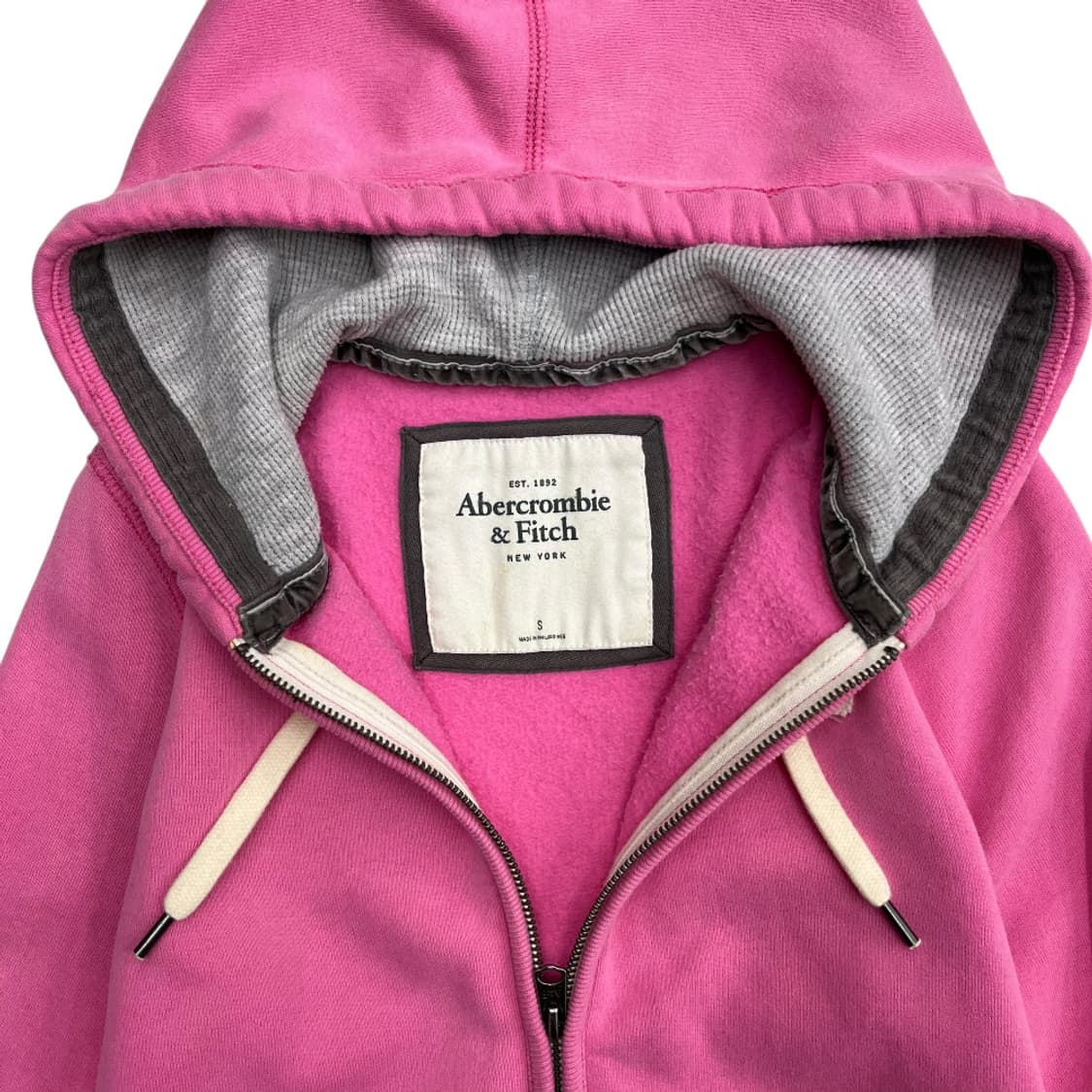 아베크롬비 패치로고 딸기맛 후드집업 S 상품이미지6